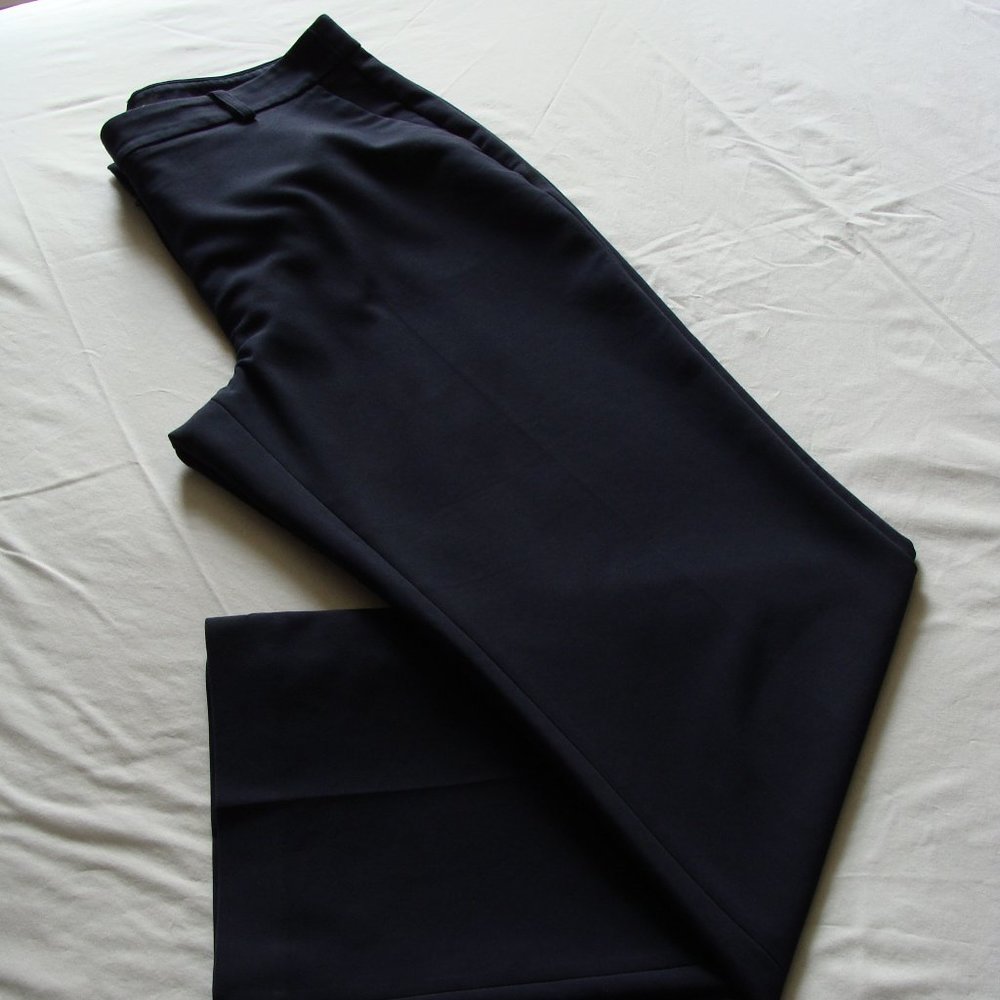 EXPRESS Dark Blue "HI Rise TROUSER" Casual Dress Pants Sz 14 (32.75 Inseam)